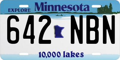 MN license plate 642NBN