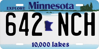 MN license plate 642NCH