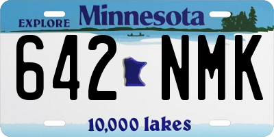 MN license plate 642NMK