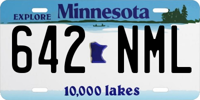MN license plate 642NML