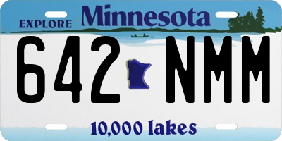 MN license plate 642NMM