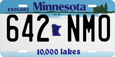 MN license plate 642NMO