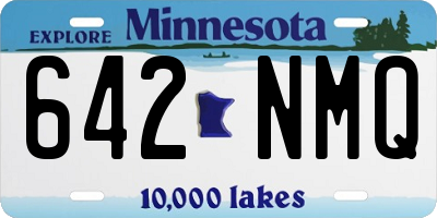 MN license plate 642NMQ