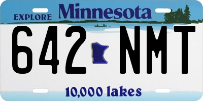 MN license plate 642NMT