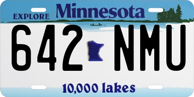 MN license plate 642NMU