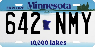 MN license plate 642NMY