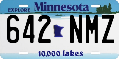 MN license plate 642NMZ