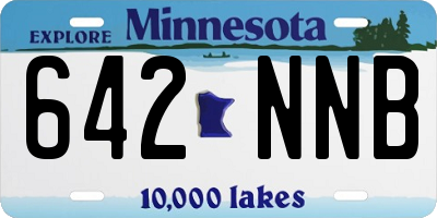 MN license plate 642NNB