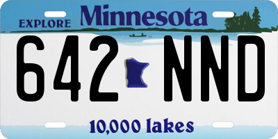 MN license plate 642NND