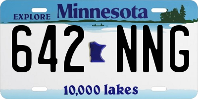 MN license plate 642NNG