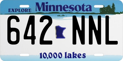 MN license plate 642NNL