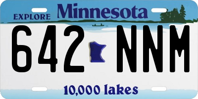 MN license plate 642NNM
