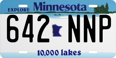 MN license plate 642NNP