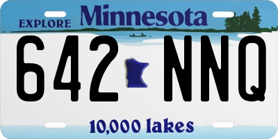 MN license plate 642NNQ