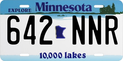 MN license plate 642NNR