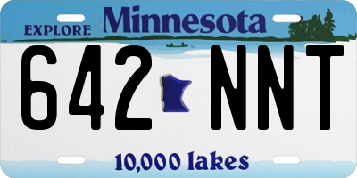 MN license plate 642NNT