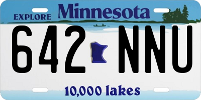 MN license plate 642NNU