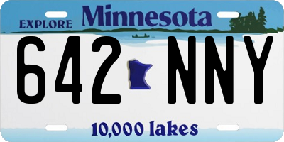 MN license plate 642NNY