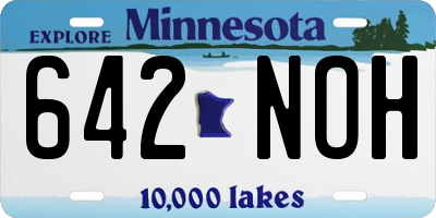 MN license plate 642NOH