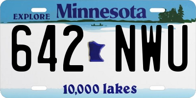 MN license plate 642NWU