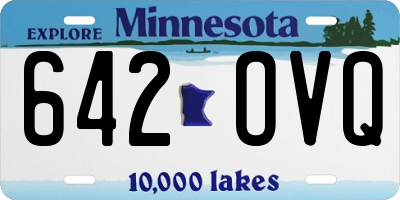 MN license plate 642OVQ