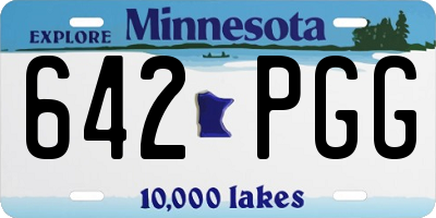 MN license plate 642PGG