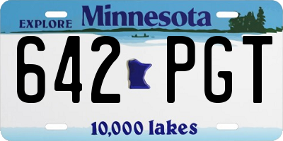 MN license plate 642PGT