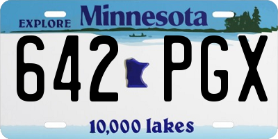 MN license plate 642PGX