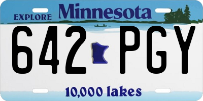 MN license plate 642PGY