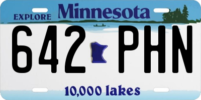 MN license plate 642PHN
