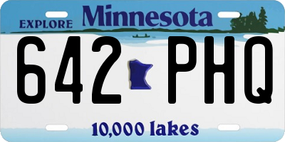 MN license plate 642PHQ