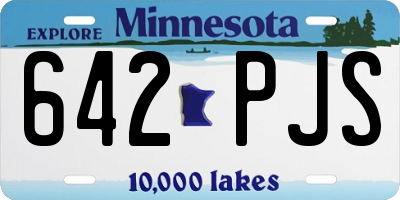 MN license plate 642PJS