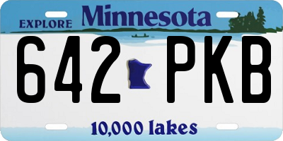 MN license plate 642PKB