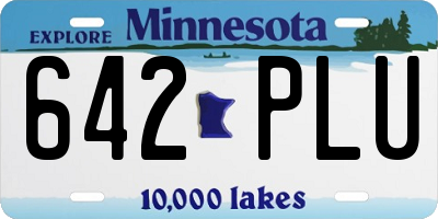 MN license plate 642PLU