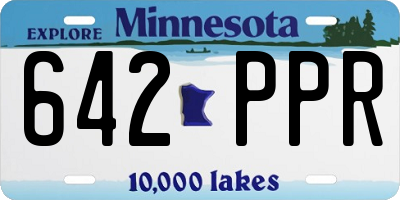 MN license plate 642PPR