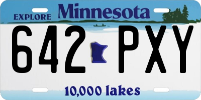 MN license plate 642PXY