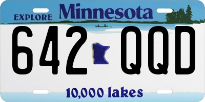 MN license plate 642QQD