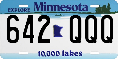 MN license plate 642QQQ