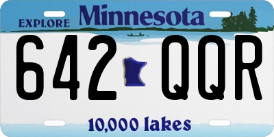 MN license plate 642QQR