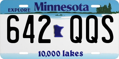 MN license plate 642QQS