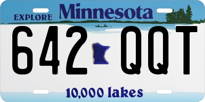 MN license plate 642QQT