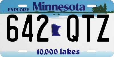 MN license plate 642QTZ