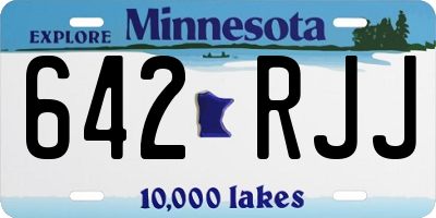 MN license plate 642RJJ