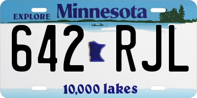 MN license plate 642RJL