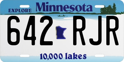 MN license plate 642RJR
