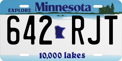MN license plate 642RJT