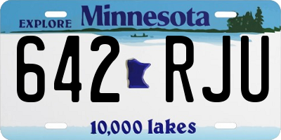 MN license plate 642RJU