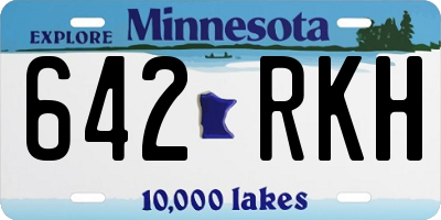 MN license plate 642RKH