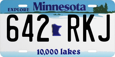 MN license plate 642RKJ