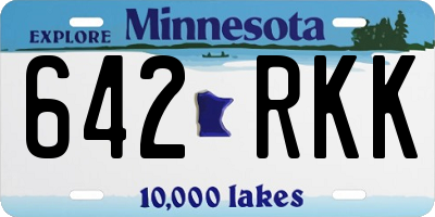 MN license plate 642RKK
